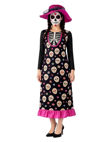 Costume Catrina Size M | Costumes for Adults from El Rey del Carnaval